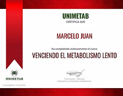 metabolismo lento certificado